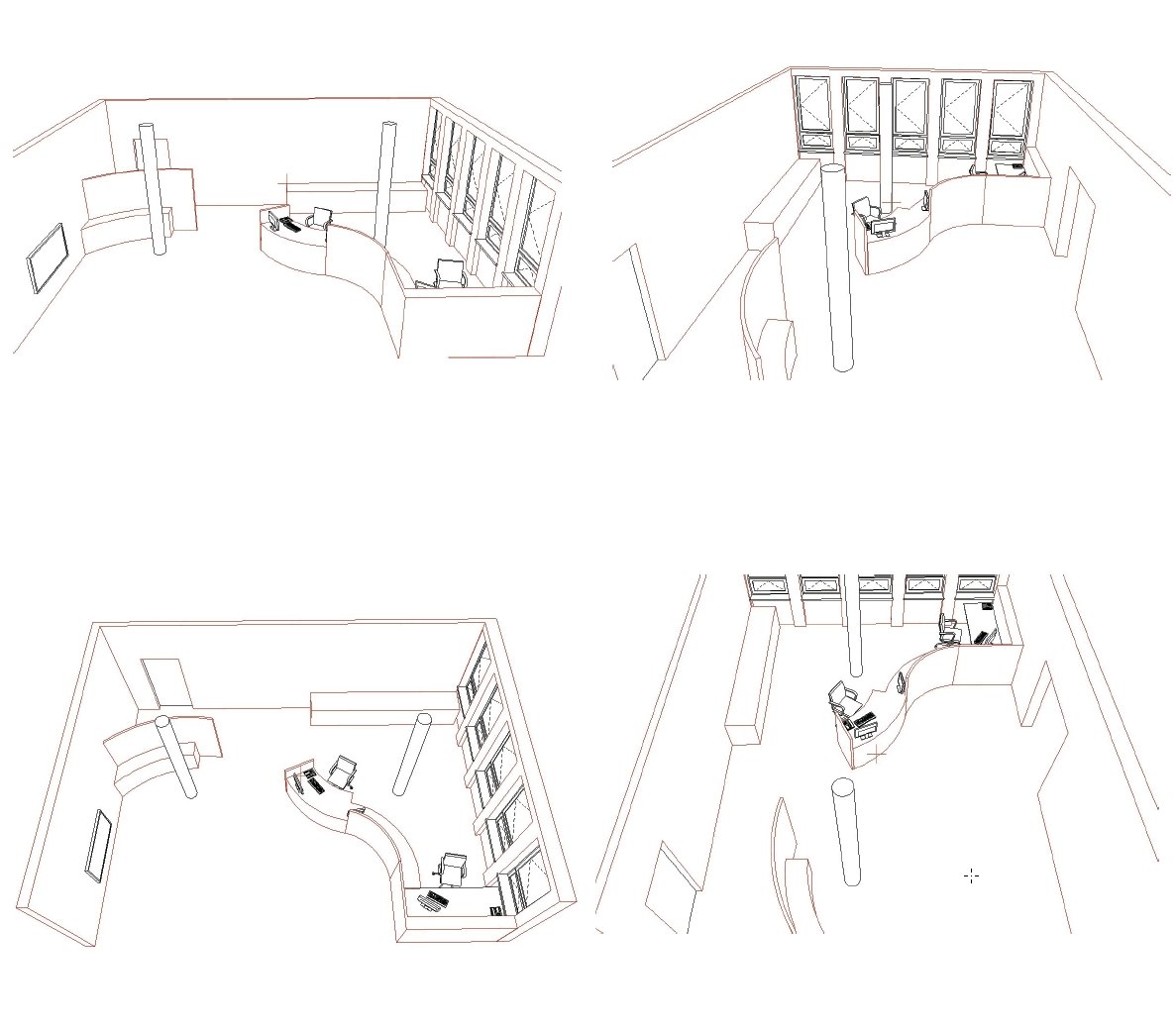 Sketches of organic, space-defining elements