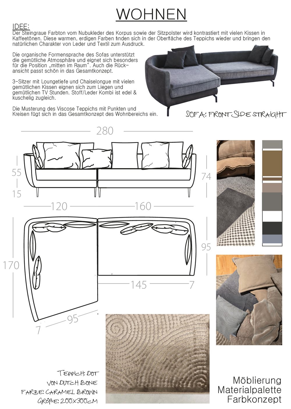 Product selection for the living area