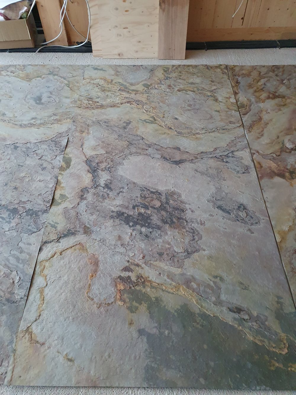 Laying the oak floor