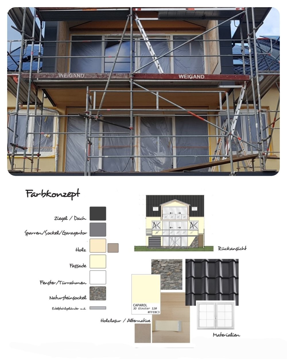 Colour concept for the facade