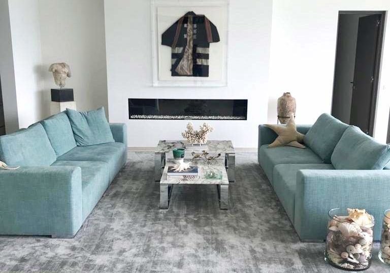 Living area of a summer villa in St. Tropez