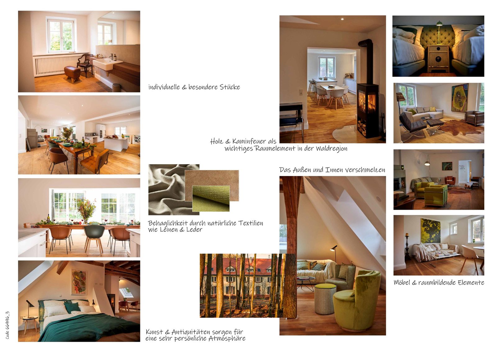 Planning board for furnishing the holiday apartments